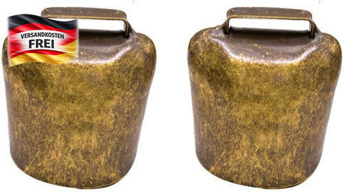 2er pack große kuhglocken - große,